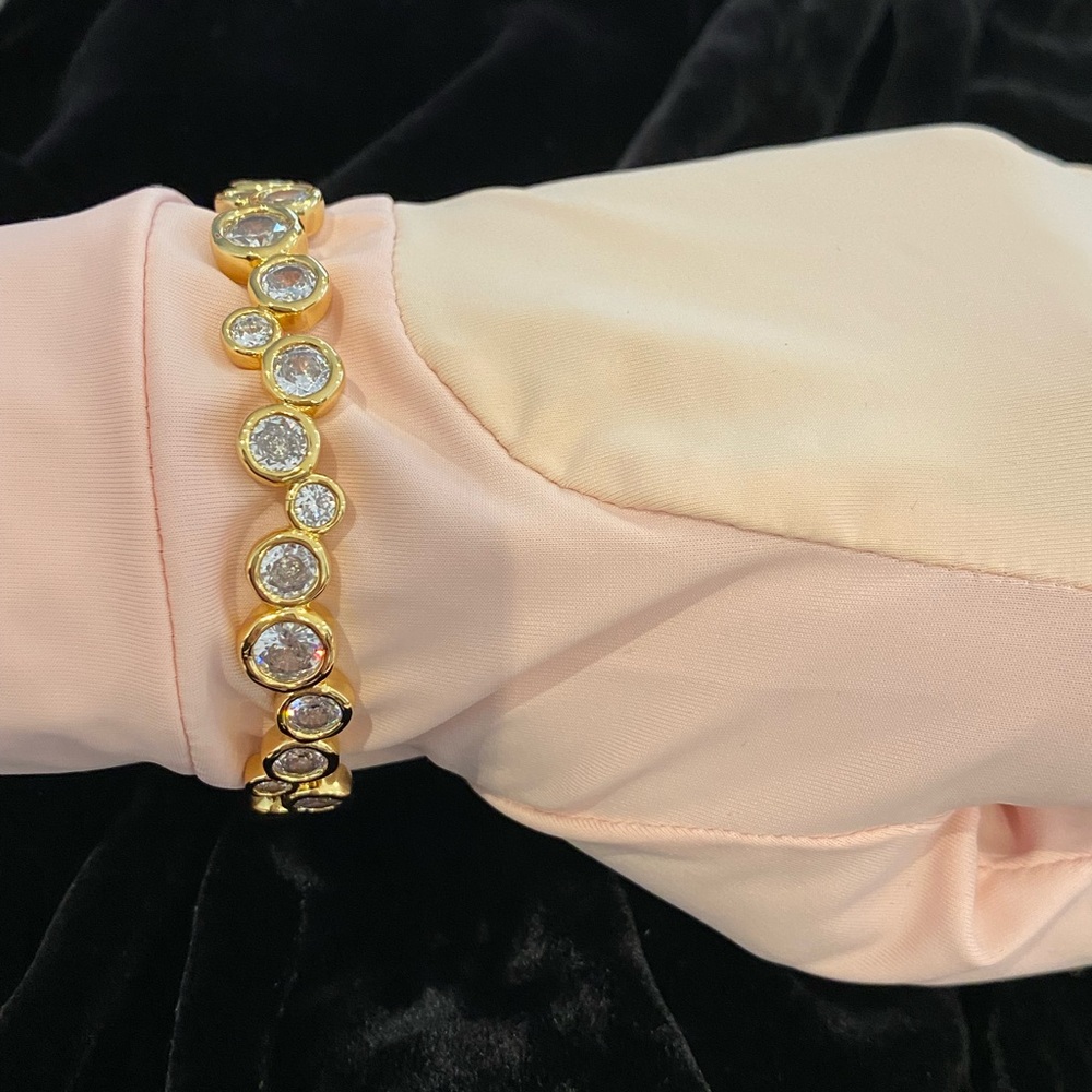 🆕 Alexis Bittar Asterales Gold Skinny Cuff Bracelet- Only 1 left🥳 - Picture 5 of 10
